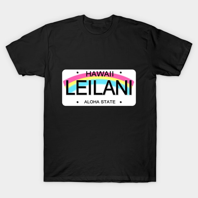 Leilani Hawaii License Plate T-Shirt by Mel's Designs